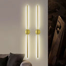 arandela nórdica LED, luminária vertical, arandela escandinava, arandela dourada, arandela preta parede, arandela moderna quarto, kit arandela parede