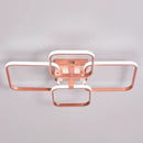 lustre minimalista rose gold, plafon rose gold moderno, luminária teto rose gold, lustre circular minimalista, lustre quadrado minimalista, plafon com controle remoto, luminária inteligente com app, lustre geométrico moderno, plafon anéis minimalista, lustre LED moderno rose gold, iluminação teto contemporânea, lustre minimalista LEDZ, plafon moderno com aplicativo, iluminação moderna rose gold, luminária teto design minimalista