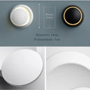 arandela moderna minimalista, arandela rotacionavel led, luminaria parede circular moderna, arandela luz indireta parede, arandela preta branca moderna, luminaria parede minimalista quarto sala, arandela decorativa moderna pequena, iluminação indireta parede design moderno, arandela LEDZ orbit, arandela compacta moderna elegante