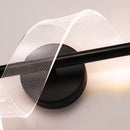 Luminária Arandela de Parede Espiral Acrílico LEDZ – Dourado/Preto