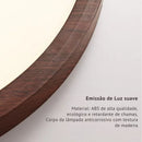 plafon ultra slim led, plafon madeira escura teto, luminaria teto minimalista moderna, plafon 30cm 40cm 50cm, plafon led circular madeira, luminaria teto rente ao teto, plafon fechado anti insetos, plafon slim moderno quarto sala, iluminação clean teto, plafon LEDZ madeira wall nut