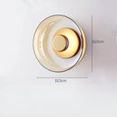 arandela italiana moderna, arandela vidro fumê, arandela âmbar luxo, arandela transparente moderna, arandela design italiano, arandela moderna sofisticada, arandela parede luxo, arandela minimalista contemporânea, iluminação indireta sofisticada, arandela moderna LEDZ, arandela quarto moderno, arandela cabeceira luxo, arandela decorativa premium