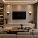 arandela moderna, arandela minimalista, arandela triangular, arandela geométrica, arandela de parede moderna, arandela LED, arandela LED integrada, arandela decorativa, arandela para sala, arandela para quarto, arandela para corredor, arandela para hall de entrada, arandela para painel de TV, arandela para cabeceira de cama, arandela preta, arandela branca, arandela dourada, arandela contemporânea, arandela estilo nórdico, arandela escandinava, iluminação de parede, iluminação decorativa, luminária de pared