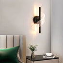 Luminária Arandela de Parede Espiral Acrílico LEDZ – Dourado/Preto