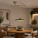pendente articulado, lustre articulado, pendente braço articulado, luminária pendente articulada, pendente moderno, pendente ufo, lustre ufo, pendente disco led, pendente 40cm, luminária pendente led, pendente para mesa de jantar, pendente para ilha gourmet, pendente cozinha moderna, lustre contemporâneo, pendente minimalista, pendente industrial moderno, luminária teto moderna, iluminação moderna, pendente arquitetônico, pendente design, lustre LED, pendente LED dimerizável, pendente controle remoto, pende
