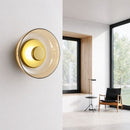 arandela italiana moderna, arandela vidro fumê, arandela âmbar luxo, arandela transparente moderna, arandela design italiano, arandela moderna sofisticada, arandela parede luxo, arandela minimalista contemporânea, iluminação indireta sofisticada, arandela moderna LEDZ, arandela quarto moderno, arandela cabeceira luxo, arandela decorativa premium