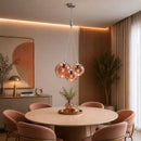 lustre pendente de vidro, pendente globo de vidro, lustre com 3 globos, pendente 3 globos, lustre 3 globos de vidro, pendente conjunto de globos, lustre de vidro moderno, pendente moderno de vidro, pendente italiano, lustre design italiano, pendente Vetro Chiaro, Vetro Chiaro Fascio, lustre Vetro Chiaro, pendente globo transparente, pendente globo fumê, pendente globo rose gold, pendente globo dourado, lustre globo transparente, lustre globo fumê, lustre rose gold, lustre dourado de vidro, pendente para sal
