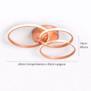 lustre minimalista rose gold, plafon rose gold moderno, luminária teto rose gold, lustre circular minimalista, lustre quadrado minimalista, plafon com controle remoto, luminária inteligente com app, lustre geométrico moderno, plafon anéis minimalista, lustre LED moderno rose gold, iluminação teto contemporânea, lustre minimalista LEDZ, plafon moderno com aplicativo, iluminação moderna rose gold, luminária teto design minimalista