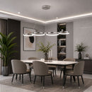 lustre pendente moderno, pendente orgânico, lustre orgânico moderno, pendente linear moderno, lustre linear para mesa de jantar, pendente para mesa de jantar, lustre minimalista, pendente minimalista, lustre dourado moderno, lustre preto moderno, lustre prata cromado, pendente dourado premium, lustre para sala de jantar moderna, iluminação para mesa de jantar, pendente para bancada gourmet, lustre LED moderno, lustre contemporâneo, pendente decorativo moderno, lustre de anéis LED, pendente com anéis ilumina