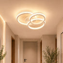 Luminária de Teto Plafon de Sobrepor 3 Arcos Efeito Cristal Genebra LEDZ - Branco ou Preto