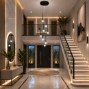 lustre para pé direito duplo, pendente para pé direito duplo, lustre pingo, pendente pingo, lustre de luxo, lustre moderno para escada, lustre para escadaria, lustre para hall de entrada, lustre para sala com pé direito duplo, pendente para escada, lustre cascata, pendente cascata, lustre dourado moderno, lustre preto moderno, lustre LED moderno, lustre alto padrão, lustre contemporâneo, lustre decorativo de luxo, iluminação para pé direito duplo, lustre para mezanino, lustre para recepção, lustre para resi