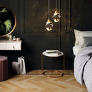 lustre pendente diamante, pendente cristal luxo, luminaria pendente moderna dourada, lustre cristal decorativo, pendente efeito luz parede, iluminação sofisticada ambiente, lustre moderno luxo led, pendente cristal geometrico, luminaria teto elegante moderna, lustre decorativo sala jantar, pendente luxo LEDZ, iluminação efeito prisma cristal