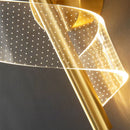 Luminária Arandela de Parede Espiral Acrílico LEDZ – Dourado/Preto