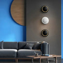 arandela moderna minimalista, arandela rotacionavel led, luminaria parede circular moderna, arandela luz indireta parede, arandela preta branca moderna, luminaria parede minimalista quarto sala, arandela decorativa moderna pequena, iluminação indireta parede design moderno, arandela LEDZ orbit, arandela compacta moderna elegante