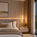 lustre pendente moderno, pendente tubular, lustre pendente tubular, pendente slim, pendente fino, pendente bastão, pendente LED tubular, pendente efeito cristal, pendente com bolhas, pendente acrílico com bolhas, pendente cristal em bolhas, lustre moderno LED, pendente minimalista, pendente para quarto, pendente para cabeceira, pendente para lateral de cama, pendente para sala de estar, pendente para canto de sofá, pendente para mesa lateral, pendente dourado, pendente preto, pendente branco, pendente tubul