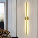 arandela nórdica LED, luminária vertical, arandela escandinava, arandela dourada, arandela preta parede, arandela moderna quarto, kit arandela parede