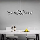 Lustre Pendente Moderno  Minimalista Miraggio LEDZ - Com Controle Remoto - 100cm