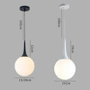 pendente globo branco moderno, lustre pendente minimalista, luminaria pendente cozinha moderna, pendente bola vidro branco, pendente preto branco moderno, iluminação pendente escandinava, pendente mesa jantar moderno, lustre minimalista moderno, pendente LEDZ zarya, pendente decorativo moderno