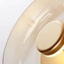 arandela italiana moderna, arandela vidro fumê, arandela âmbar luxo, arandela transparente moderna, arandela design italiano, arandela moderna sofisticada, arandela parede luxo, arandela minimalista contemporânea, iluminação indireta sofisticada, arandela moderna LEDZ, arandela quarto moderno, arandela cabeceira luxo, arandela decorativa premium