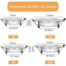 Spot de embutir,
Spot led embutir,
Luminária de embutir,
Luz de embutir,
Luz forro de gesso,
Luz Led Embutir Forro de Gesso