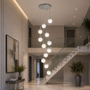 lustre para pé direito duplo, lustre globos, lustre de luxo, lustre clássico, lustre moderno, lustre para escada, lustre para hall de entrada, lustre para mezanino, lustre para sala com pé direito duplo, lustre de vidro, lustre com globos, lustre globo branco, lustre dourado, lustre prata, pendente para pé direito duplo, lustre escada moderna, lustre para residência de alto padrão, lustre para foyer, lustre para recepção, lustre para hotel, lustre para clínica, lustre para showroom, lustre com soquete E27, 
