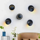 arandela moderna minimalista, arandela rotacionavel led, luminaria parede circular moderna, arandela luz indireta parede, arandela preta branca moderna, luminaria parede minimalista quarto sala, arandela decorativa moderna pequena, iluminação indireta parede design moderno, arandela LEDZ orbit, arandela compacta moderna elegante