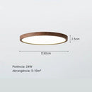 plafon ultra slim led, plafon madeira escura teto, luminaria teto minimalista moderna, plafon 30cm 40cm 50cm, plafon led circular madeira, luminaria teto rente ao teto, plafon fechado anti insetos, plafon slim moderno quarto sala, iluminação clean teto, plafon LEDZ madeira wall nut