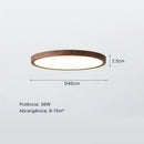 plafon ultra slim led, plafon madeira escura teto, luminaria teto minimalista moderna, plafon 30cm 40cm 50cm, plafon led circular madeira, luminaria teto rente ao teto, plafon fechado anti insetos, plafon slim moderno quarto sala, iluminação clean teto, plafon LEDZ madeira wall nut