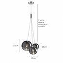 lustre pendente de vidro, pendente globo de vidro, lustre com 3 globos, pendente 3 globos, lustre 3 globos de vidro, pendente conjunto de globos, lustre de vidro moderno, pendente moderno de vidro, pendente italiano, lustre design italiano, pendente Vetro Chiaro, Vetro Chiaro Fascio, lustre Vetro Chiaro, pendente globo transparente, pendente globo fumê, pendente globo rose gold, pendente globo dourado, lustre globo transparente, lustre globo fumê, lustre rose gold, lustre dourado de vidro, pendente para sal