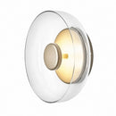 arandela italiana moderna, arandela vidro fumê, arandela âmbar luxo, arandela transparente moderna, arandela design italiano, arandela moderna sofisticada, arandela parede luxo, arandela minimalista contemporânea, iluminação indireta sofisticada, arandela moderna LEDZ, arandela quarto moderno, arandela cabeceira luxo, arandela decorativa premium
