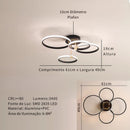 lustre circular minimalista, plafon circular moderno, lustre com controle remoto, luminária teto com app celular, lustre minimalista moderno, plafon anéis LED moderno, lustre LED moderno sala, plafon minimalista inteligente, lustre teto moderno LEDZ, iluminação teto contemporânea, plafon moderno com aplicativo, lustre circular elegante, luminária inteligente teto, lustre LED minimalista, iluminação moderna sala jantar