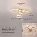 lustre circular minimalista, plafon circular moderno, lustre com controle remoto, luminária teto com app celular, lustre minimalista moderno, plafon anéis LED moderno, lustre LED moderno sala, plafon minimalista inteligente, lustre teto moderno LEDZ, iluminação teto contemporânea, plafon moderno com aplicativo, lustre circular elegante, luminária inteligente teto, lustre LED minimalista, iluminação moderna sala jantar