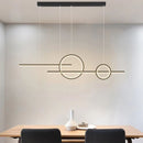 Lustre Pendente Minimalista Linear duas Hastes Impact LEDZ - 110cm