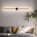 arandela nórdica LED, luminária vertical, arandela escandinava, arandela dourada, arandela preta parede, arandela moderna quarto, kit arandela parede