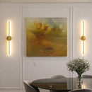 arandela nórdica LED, luminária vertical, arandela escandinava, arandela dourada, arandela preta parede, arandela moderna quarto, kit arandela parede