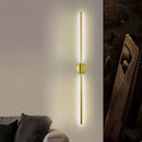 arandela nórdica LED, luminária vertical, arandela escandinava, arandela dourada, arandela preta parede, arandela moderna quarto, kit arandela parede