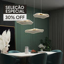 Últimas Unidades – 30% OFF | Lustre Pendente Moderno Folha Minimalista Led