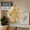 Últimas Unidades – 30% OFF | Lustre Pendente de Luxo Cristal em Vidro K9 Ducale LEDZ