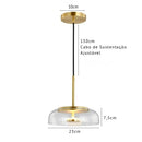 pendente italiano moderno, lustre pendente vidro fumê, pendente âmbar luxo, pendente transparente moderno, lustre design italiano, pendente meia lua vidro, pendente moderno sofisticado, iluminação gourmet moderna, pendente luxo contemporâneo, lustre pendente cozinha moderna, pendente minimalista vidro, pendente LEDZ mezza luna