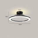 Luminária de Teto Plafon Circular Lumina LEDZ – Dourado/Preto – 20cm/30cm