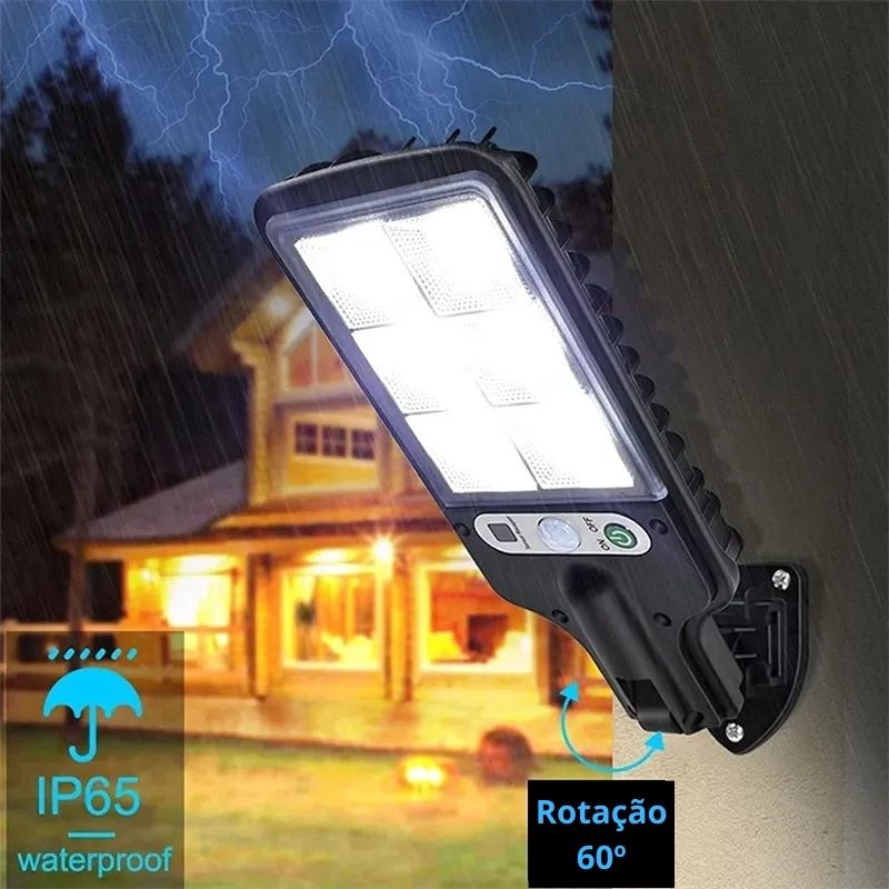 refletor solar, luz solar, luminária solar para jardim, luminária solar led, luminária solar