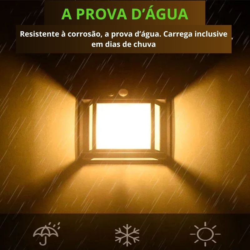 refletor solar, luz solar, luminária solar para jardim, luminária solar led, luminária solar